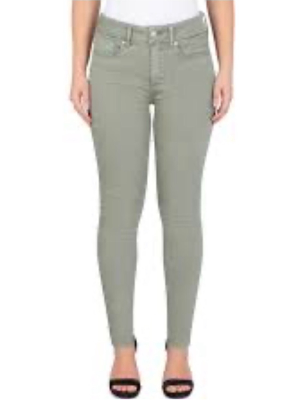 American Eagle Outfitters Skinny Jeans - Light Olive Green
